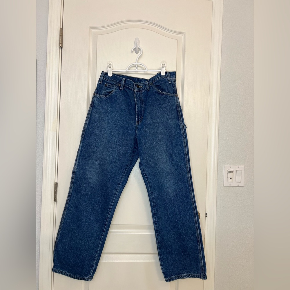 Dickies Men's Relaxed Fit Blue Jeans
